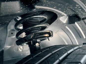Suspension coilover and shock detail